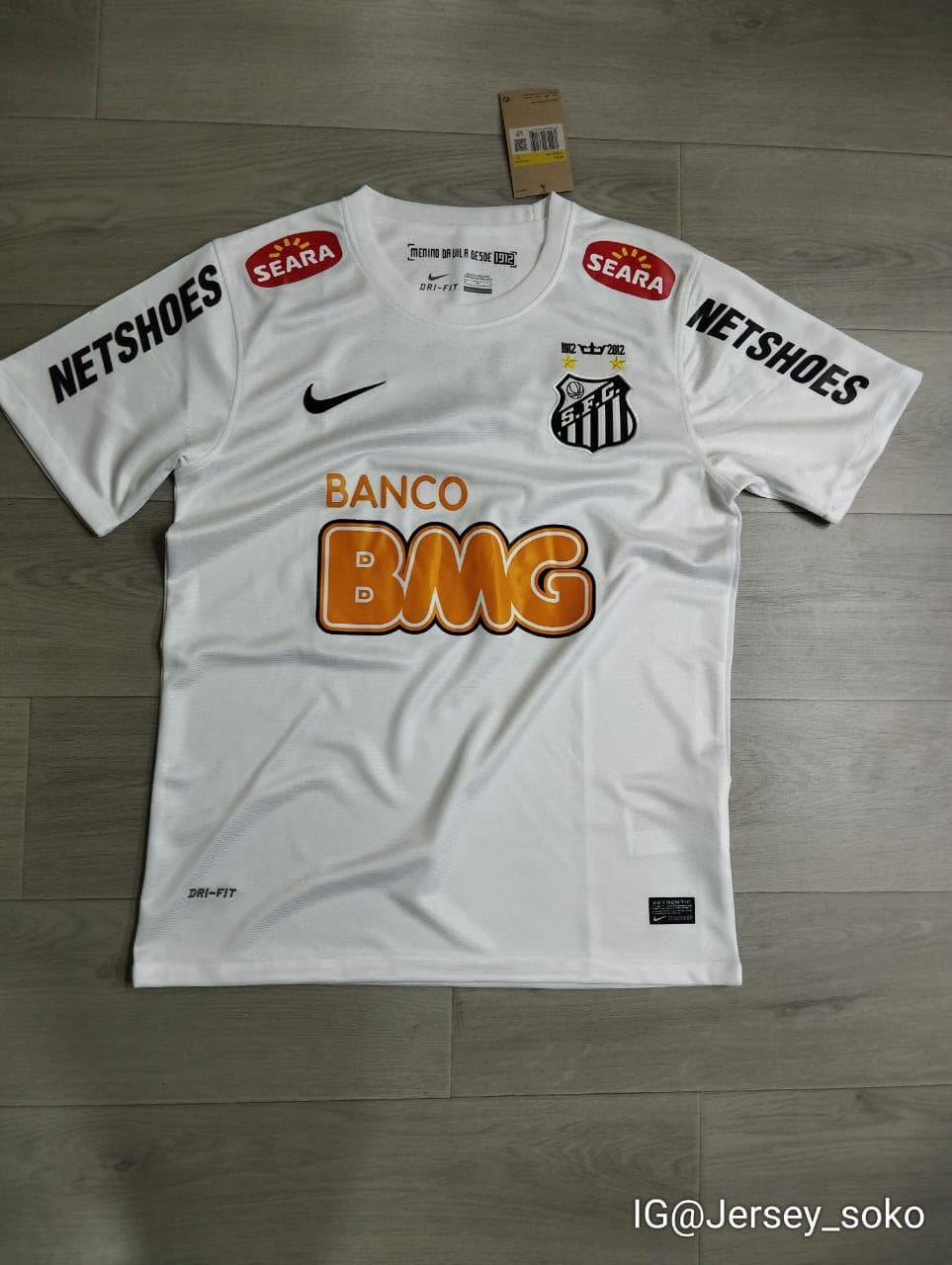 Santos FC 2012 Centenary Home Retro Jersey - Neymar Era