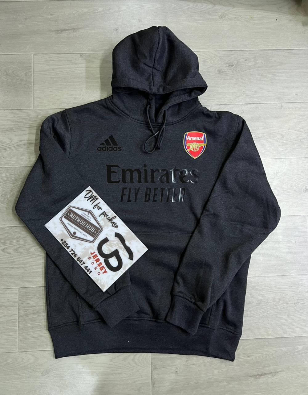 Arsenal  All Black Hoodie