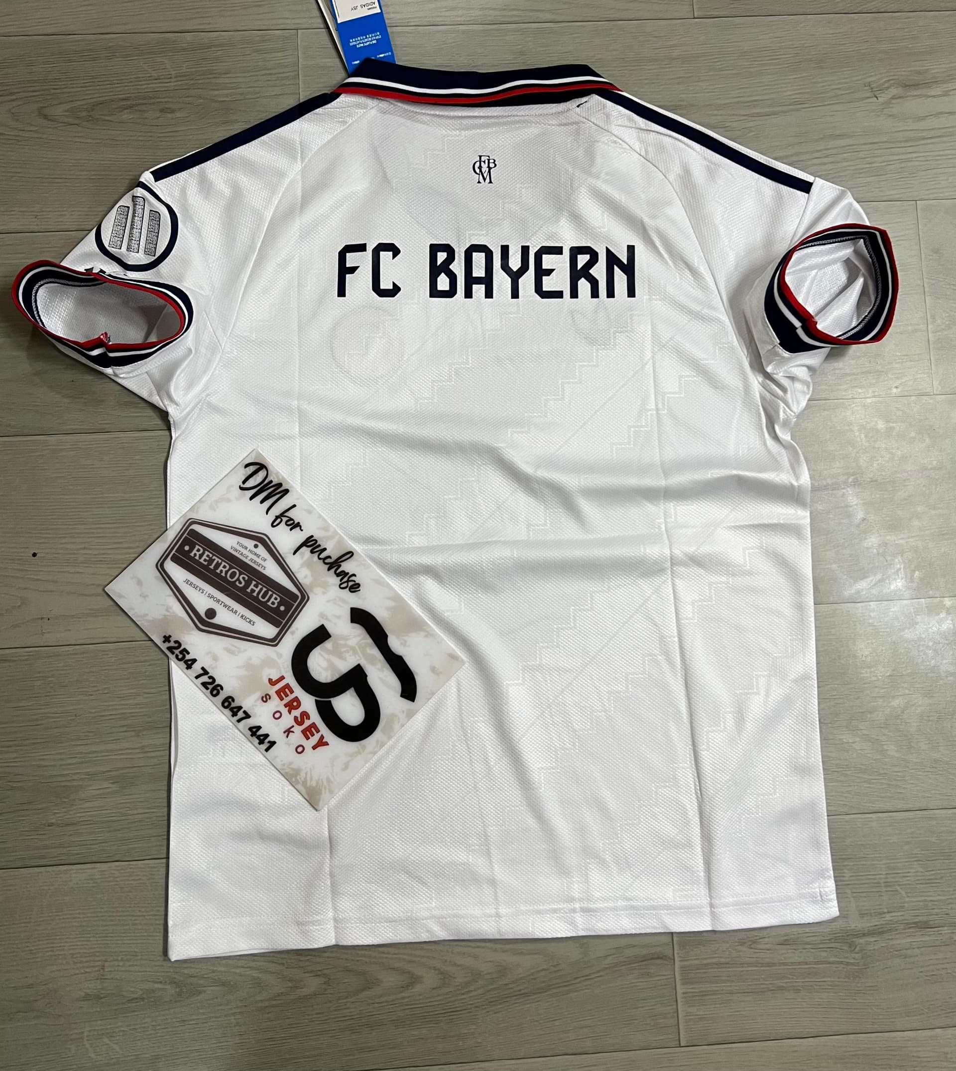Bayern Munich Retro Heritage Jersey – White Icon Style — image 2