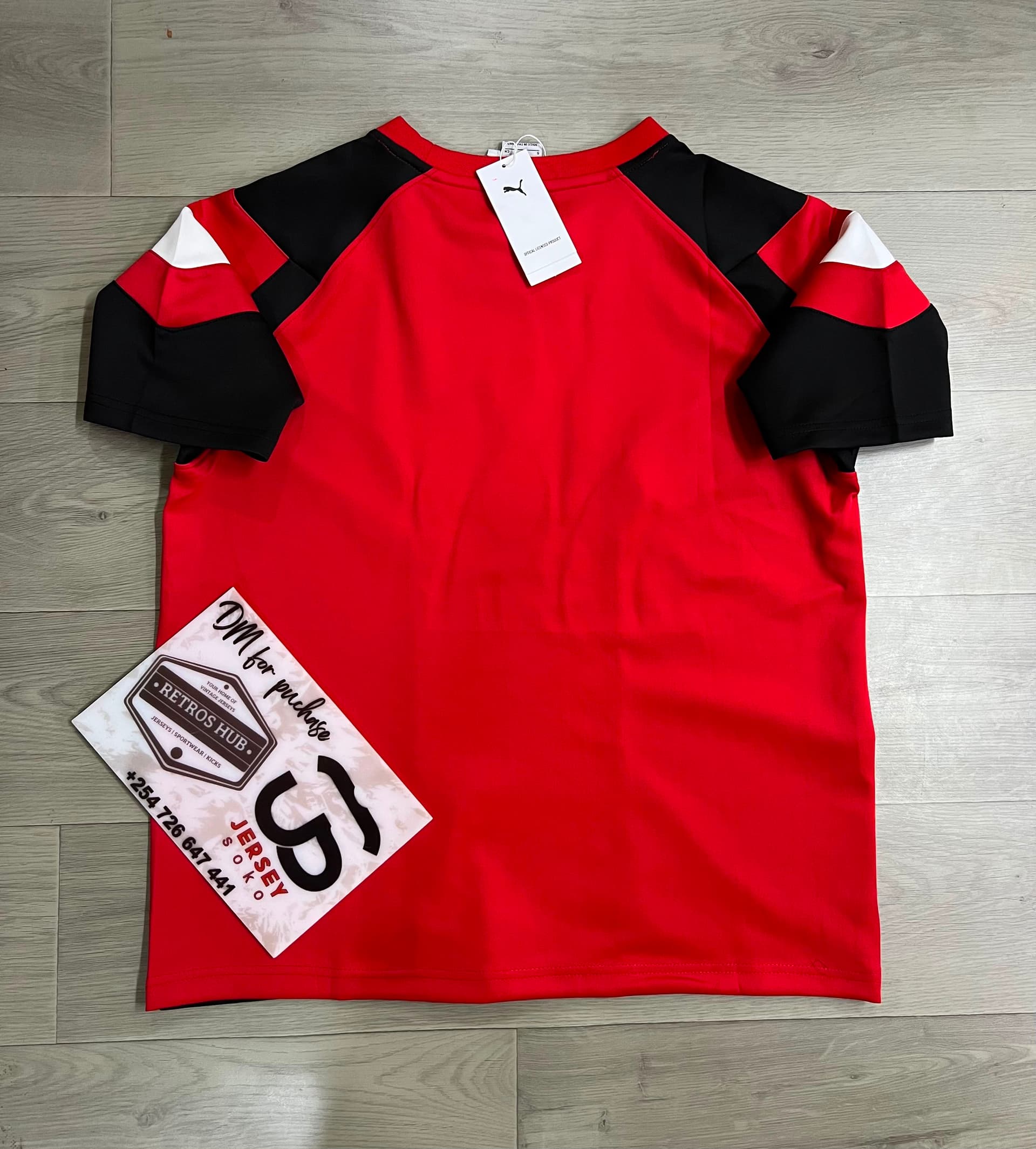 Puma AC Milan Color-Block Oversize Short-Sleeve Jersey — image 2