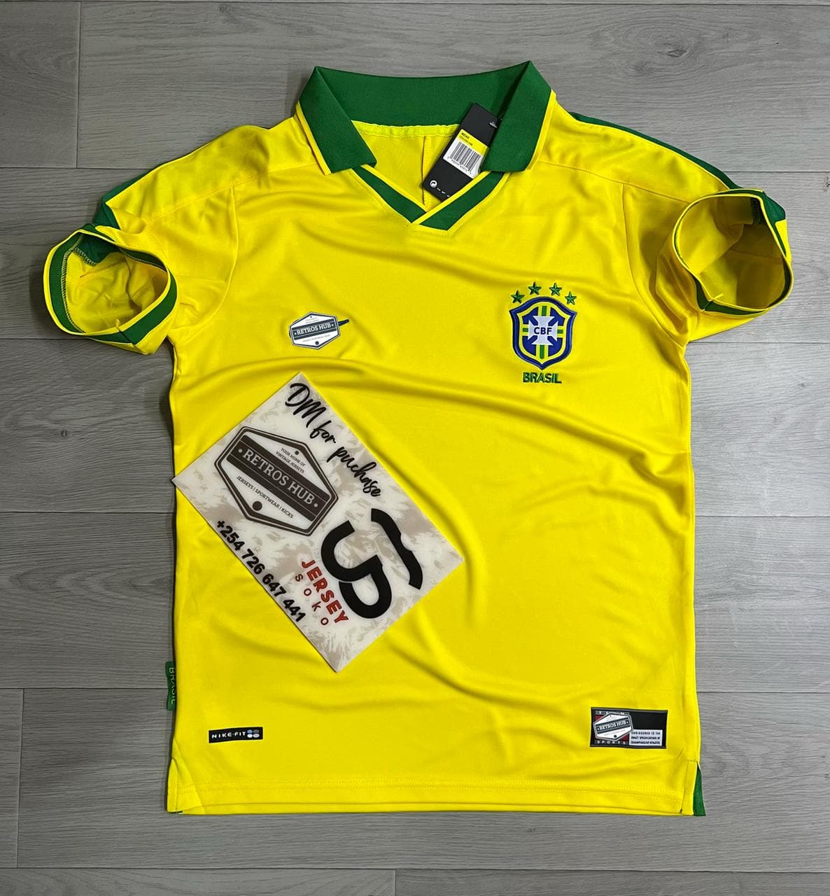 Classic Brazil National Team 1998 World Cup Home Shirt