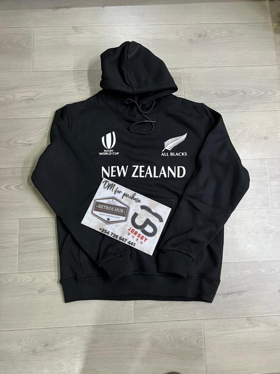 New Zealand All Blacks 2023 Rugby World Cup Hoodie - Black