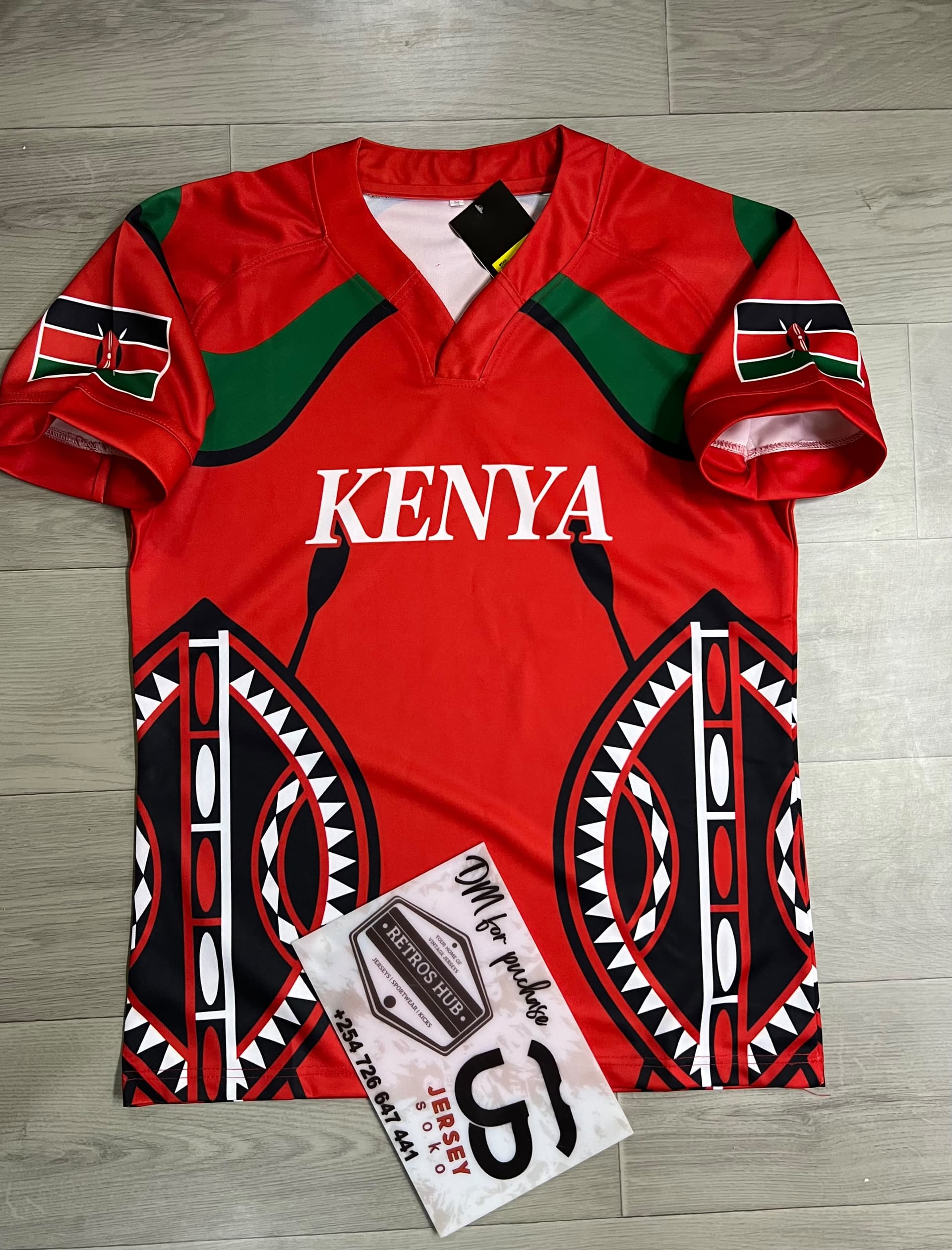 Kenya Shujaa Rugby Jersey – Maasai Shield Edition