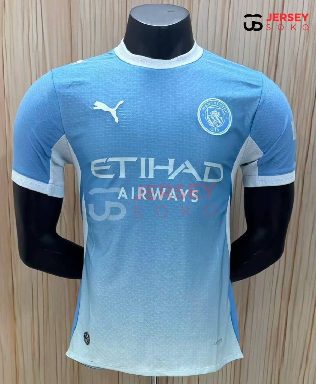 Puma Manchester City 2026/27 Home Authentic Player Version Short-Sleeve Jersey