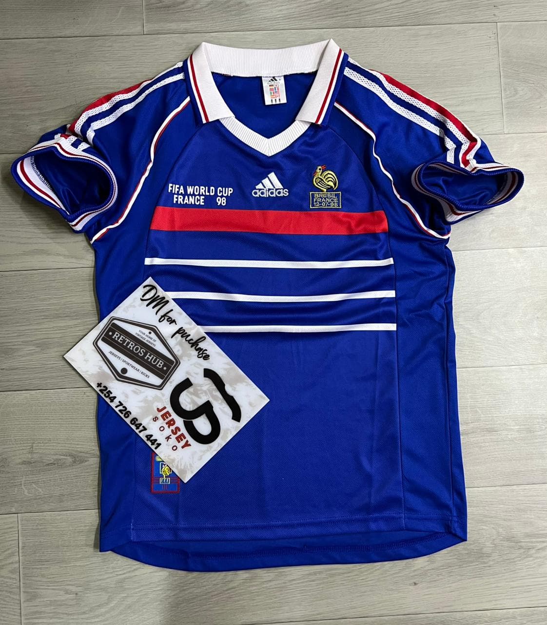 France 1998 World Cup home jersey