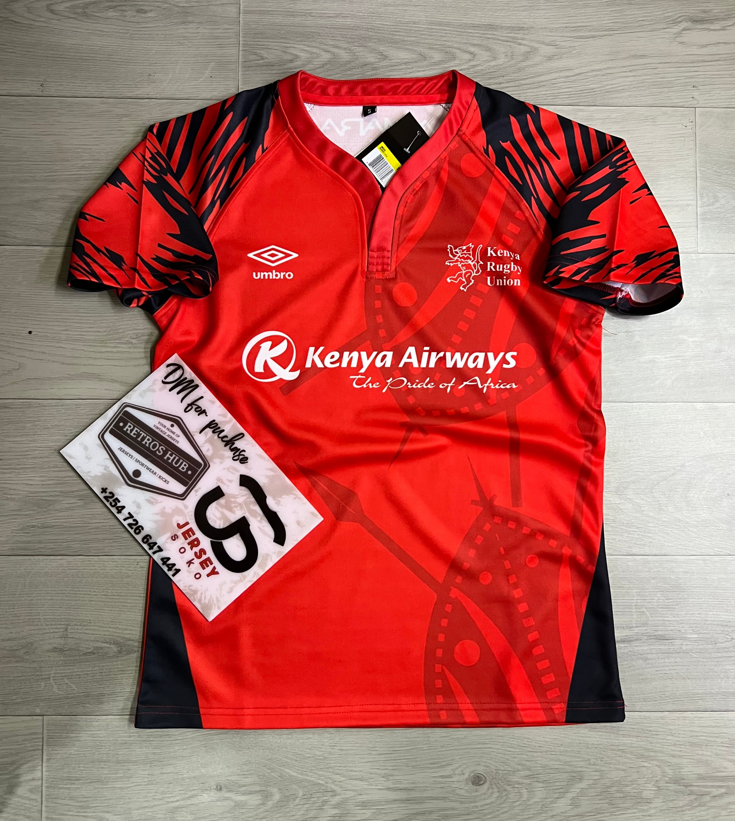 Kenya Rugby Union (KRU) 2025/26 home jersey