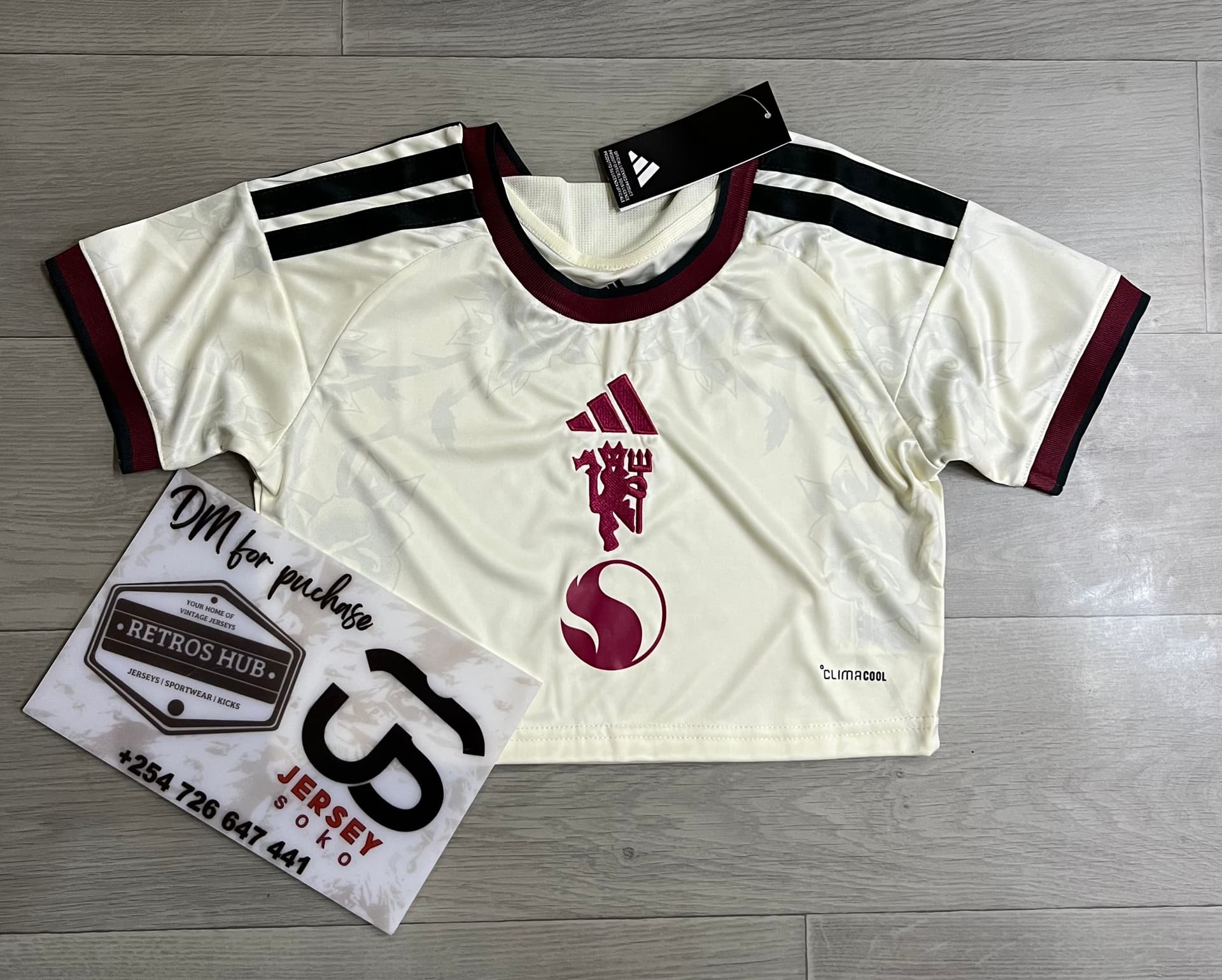 Manchester United white Crop Top 2026/27